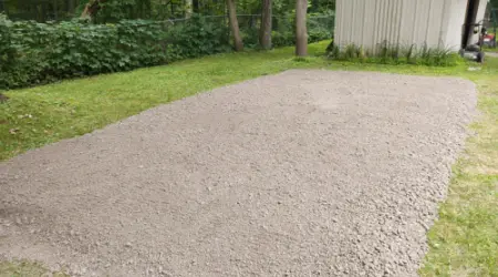 Gravel Shed Pads For Sheds, Campers, and RV's.