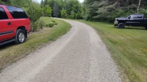 Driveway after refinishing