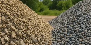 crushed stone or gravel